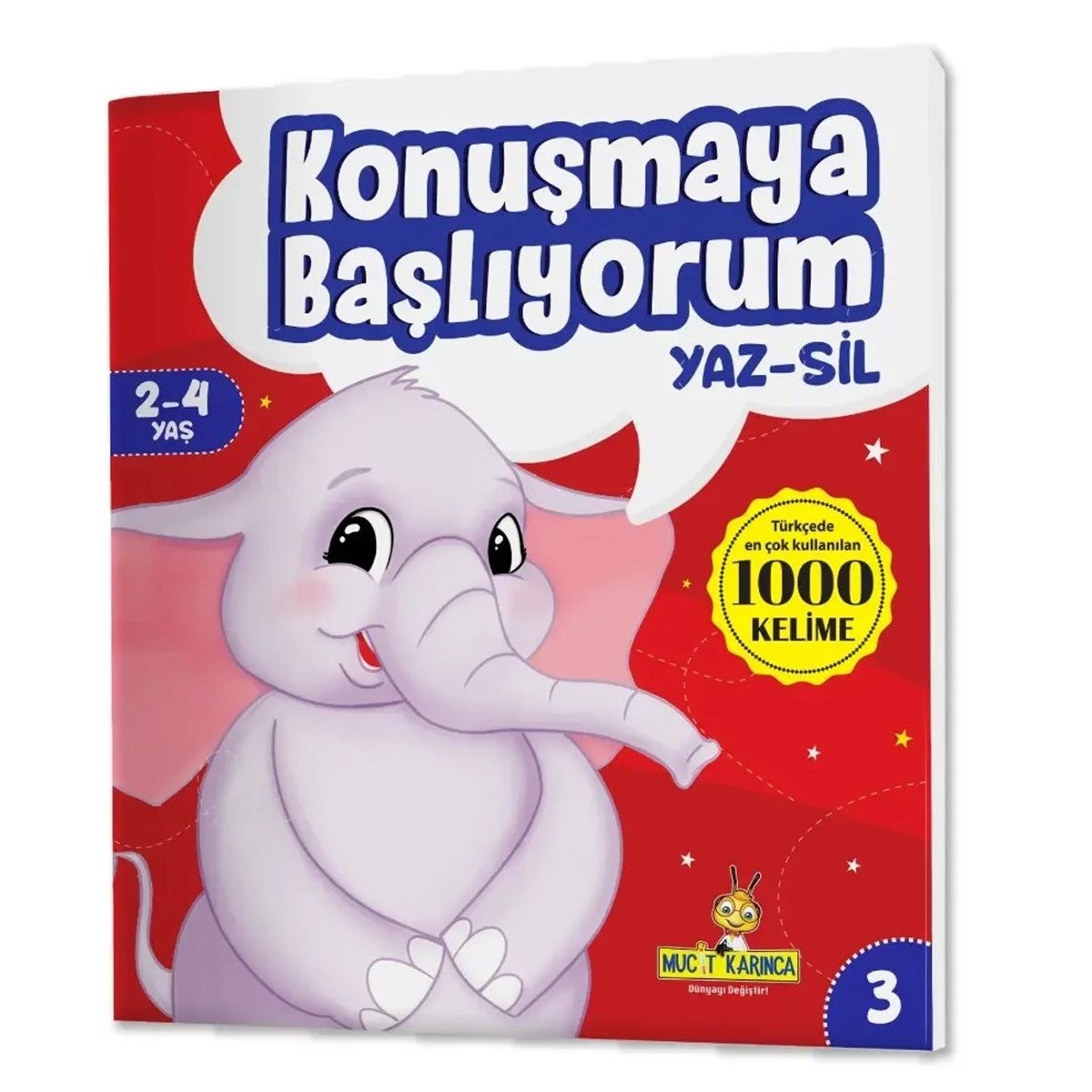 Konuşmaya Başlıyorum Serisi YAZ-SİL Kitaplar (Türkçede En Çok Kullanılan 1000 Kelime)