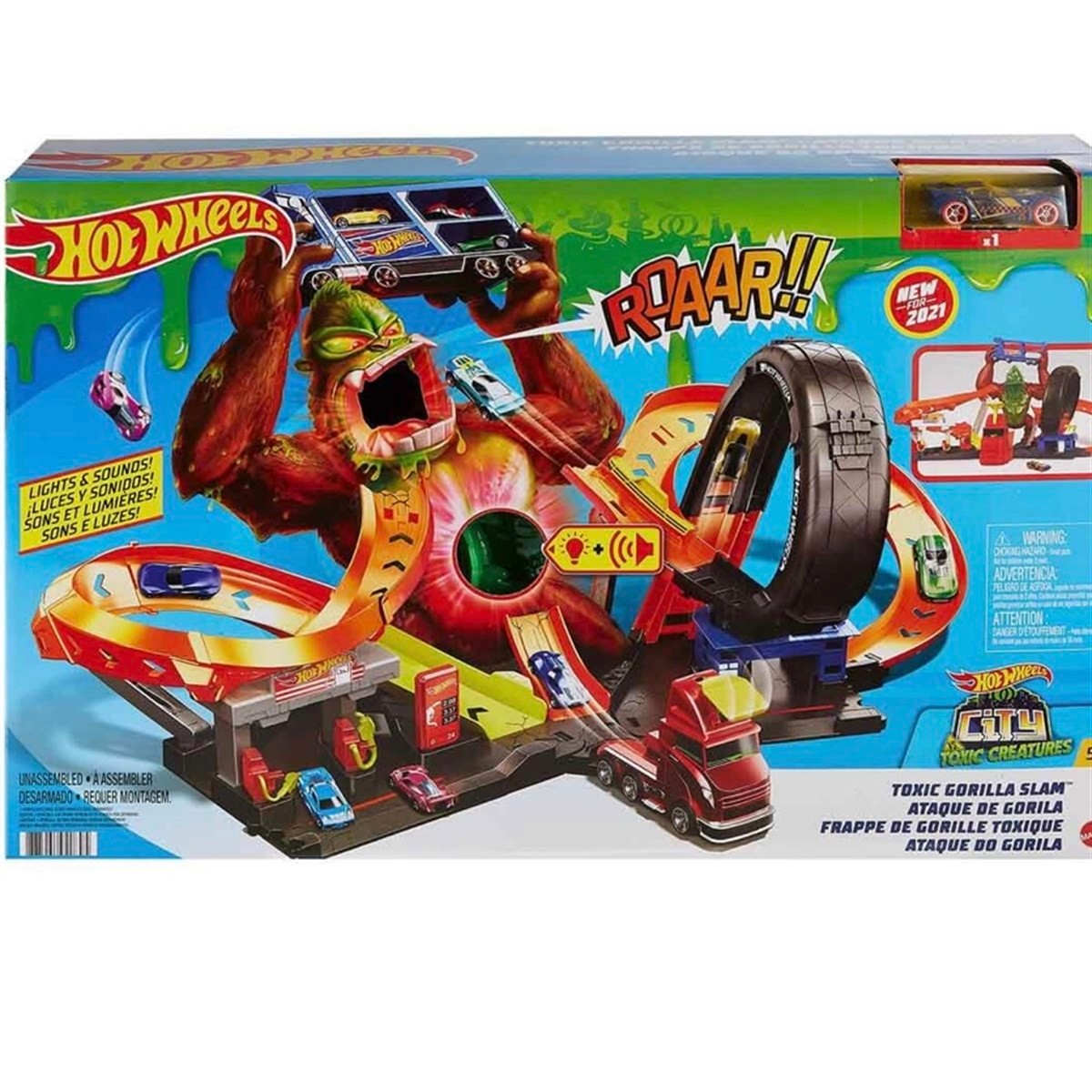 Hot Wheels Zehirli Goril Saldırısı Oyun Seti GTT94