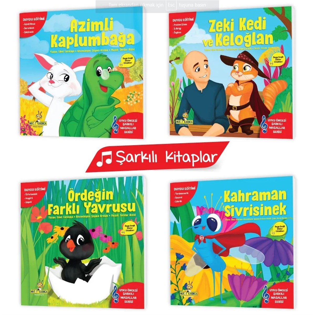 Duyguları Öğreten Şarkılı Masallar Serisi (Müzik Destekli)