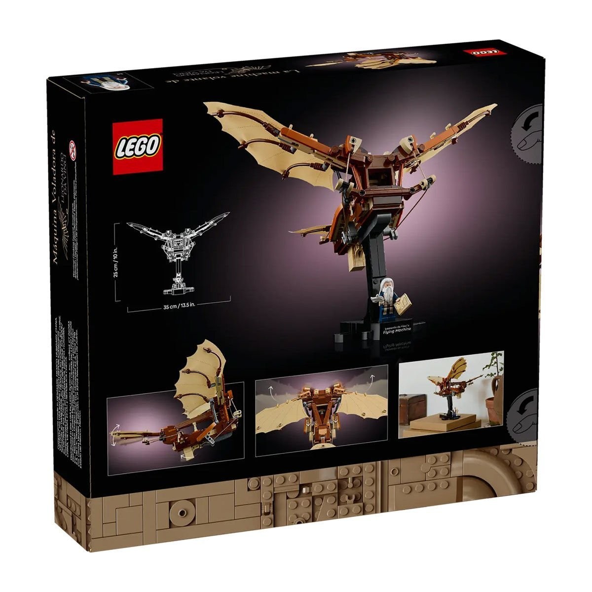 10363 Lego icons - Leonardo da Vincinin Uçan Makinesi 493 parça +18 yaş