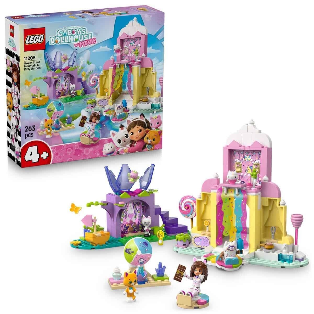 11205 Lego Gabbys Dollhouse Şekerleme Dağı ve Kedi Bahçesi 263 parça +4 yaş