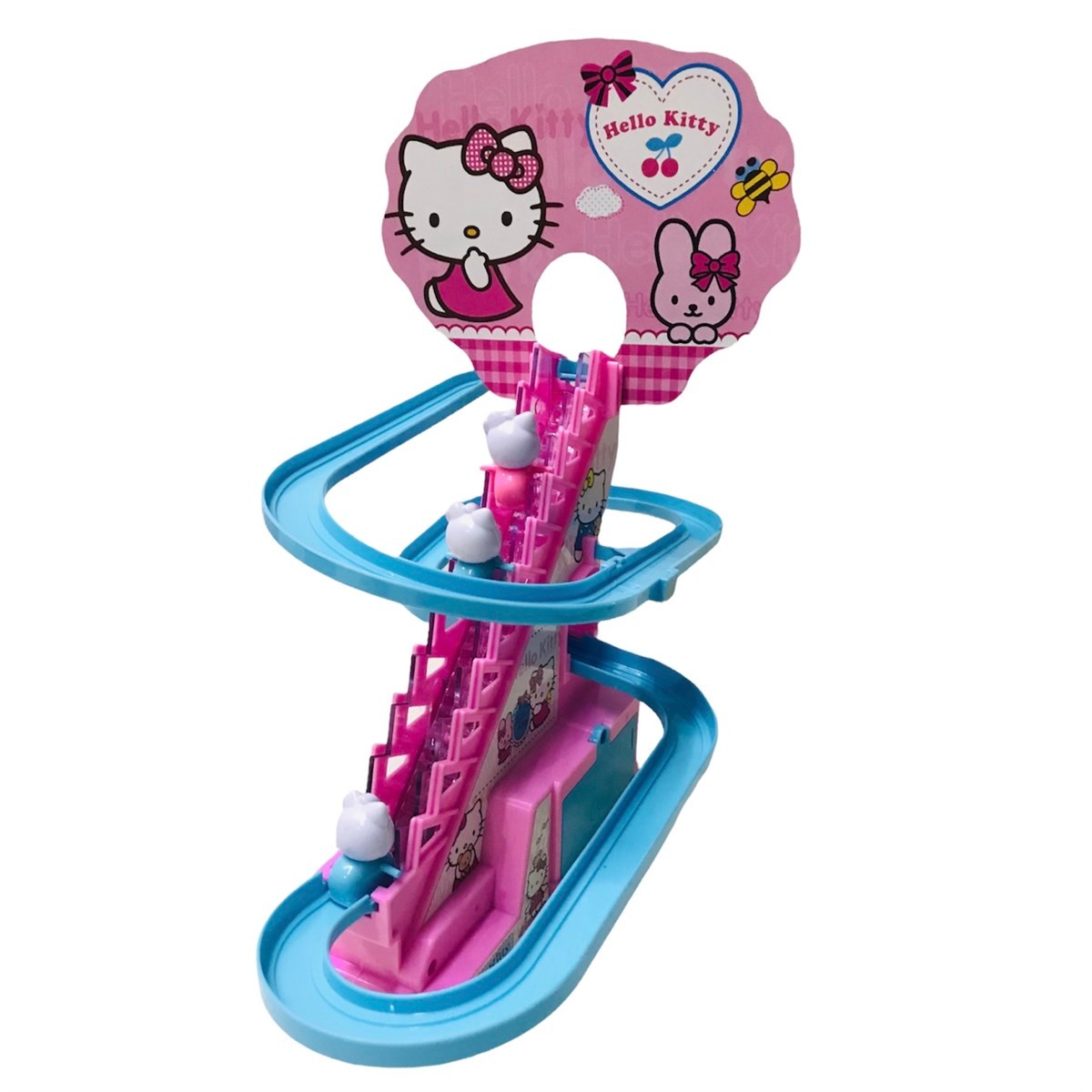 Dön Dolaş Merdiven Çıkan Yürüyen Hello Kitty Kahramanlar - Pembe