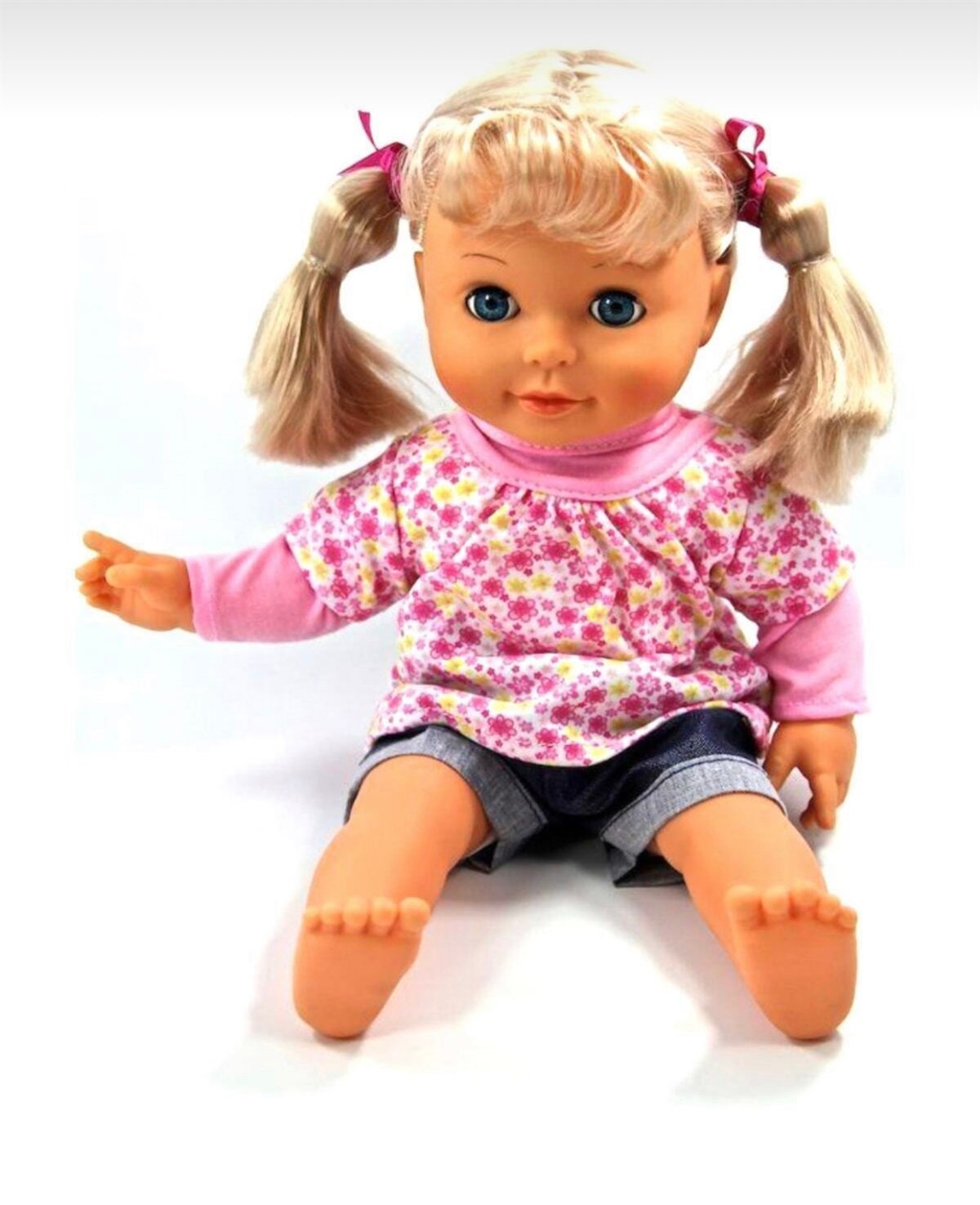 Vardem Sesli Takla Attırılan Sevimli Mila Oyuncak Bebek