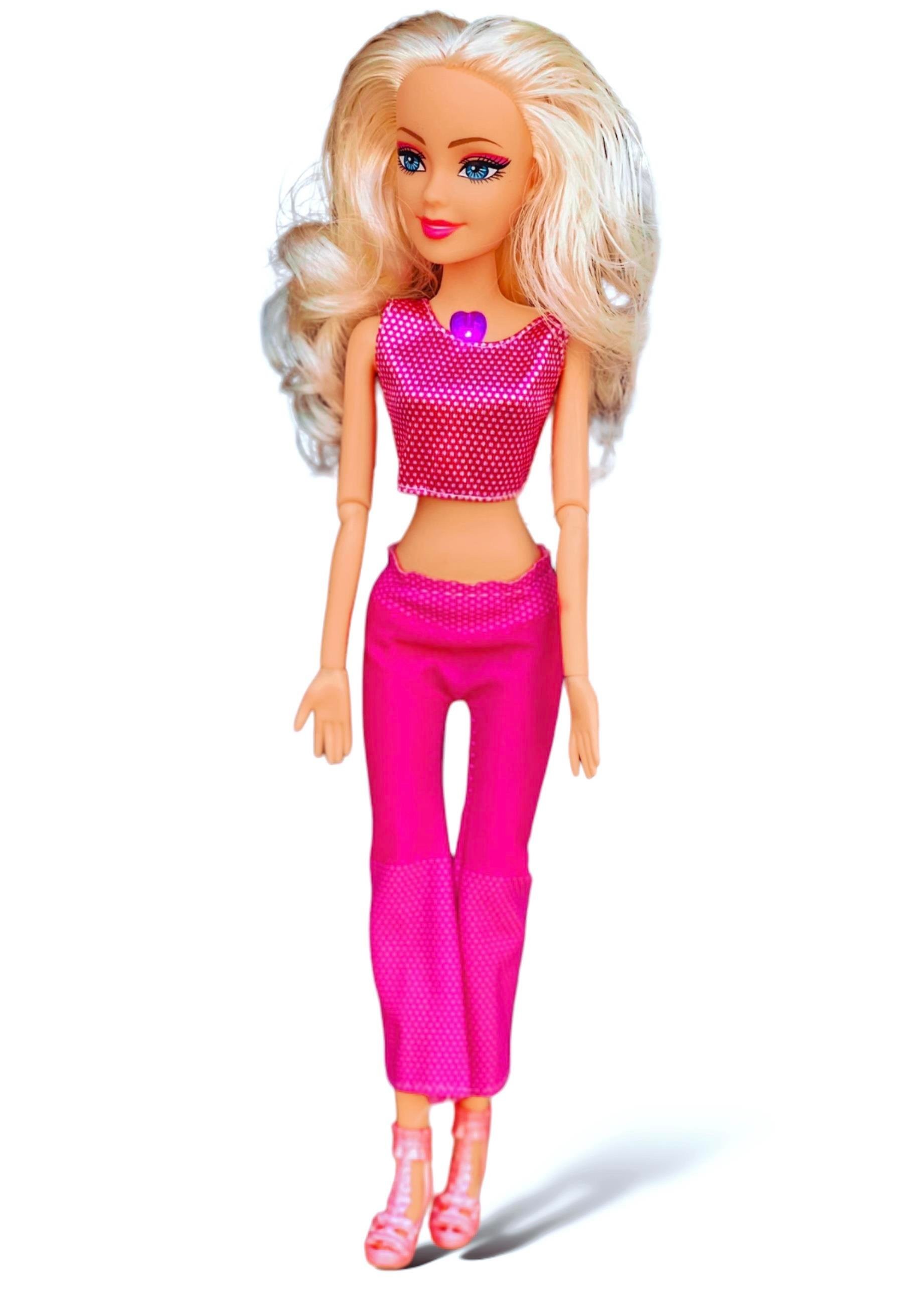 Barbie Müzikli Aksesuarlı Eklemli Bebek Oyun Seti