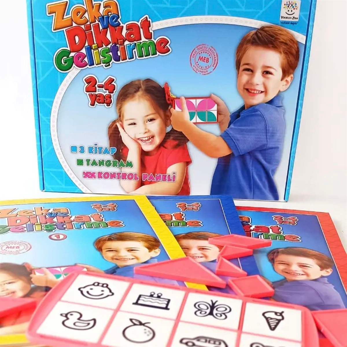 2-4 Yaş Zeka ve Dikkat Geliştirme Seti (Zeka Testleri, Dil Gelişimi, İnce Motor, Mantıksal Düşünme, Bilişsel Beceriler)