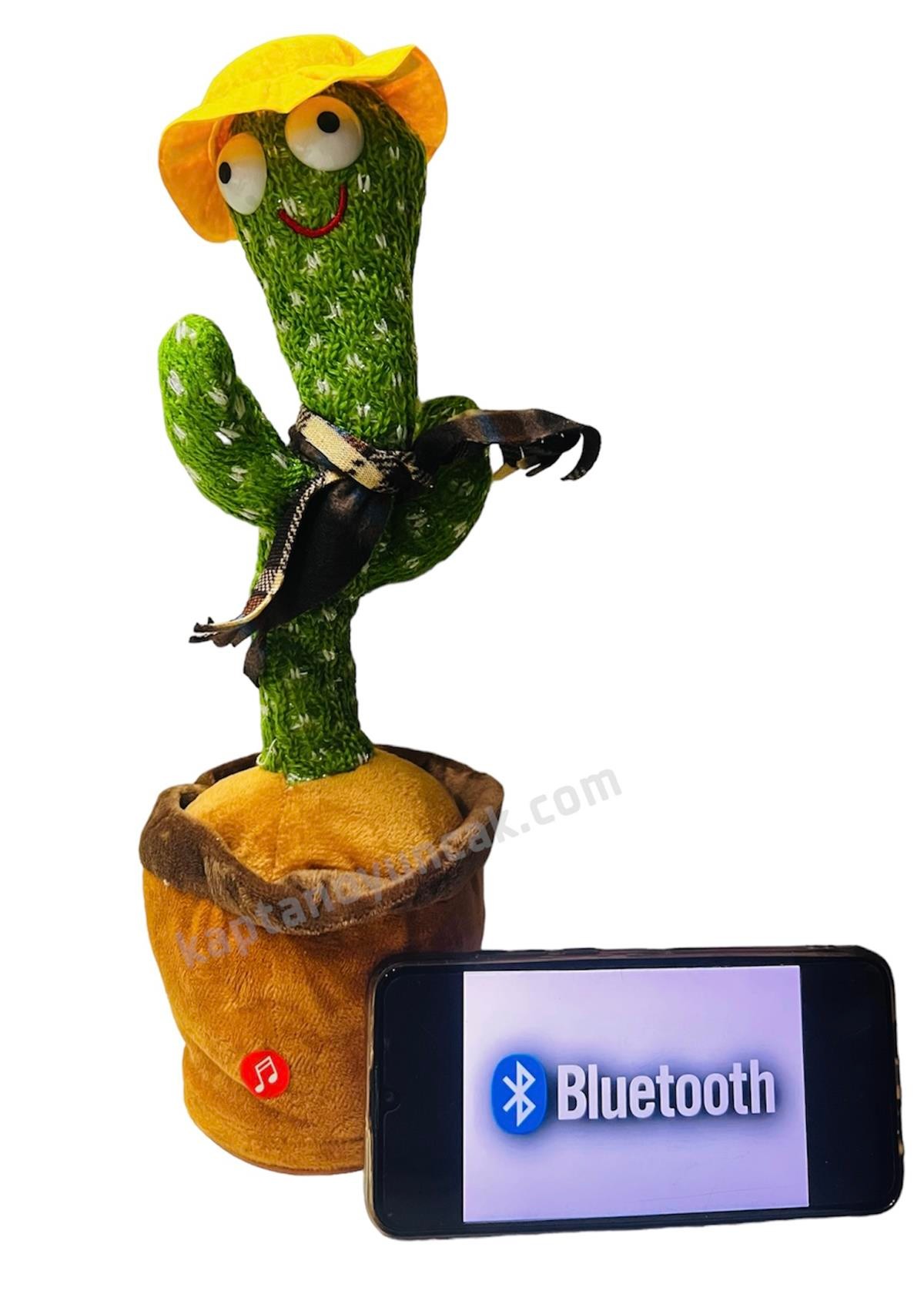 Dans Eden Ses Taklidi Yapan Şarjlı Bluetooth Kaktüs Oyuncak