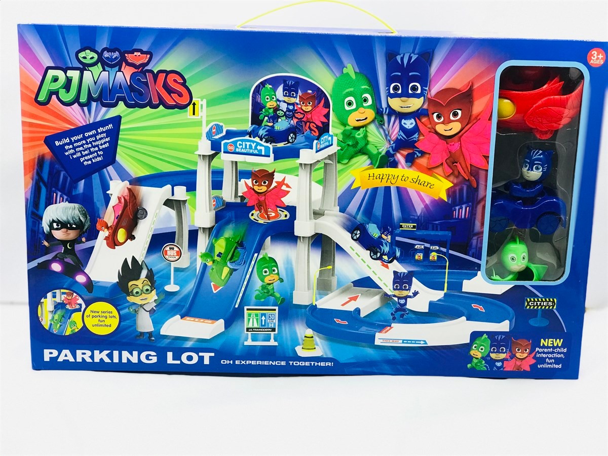 PjMasks PijaMaskeliler 3 Arabalı 3 Katlı Otopark Seti