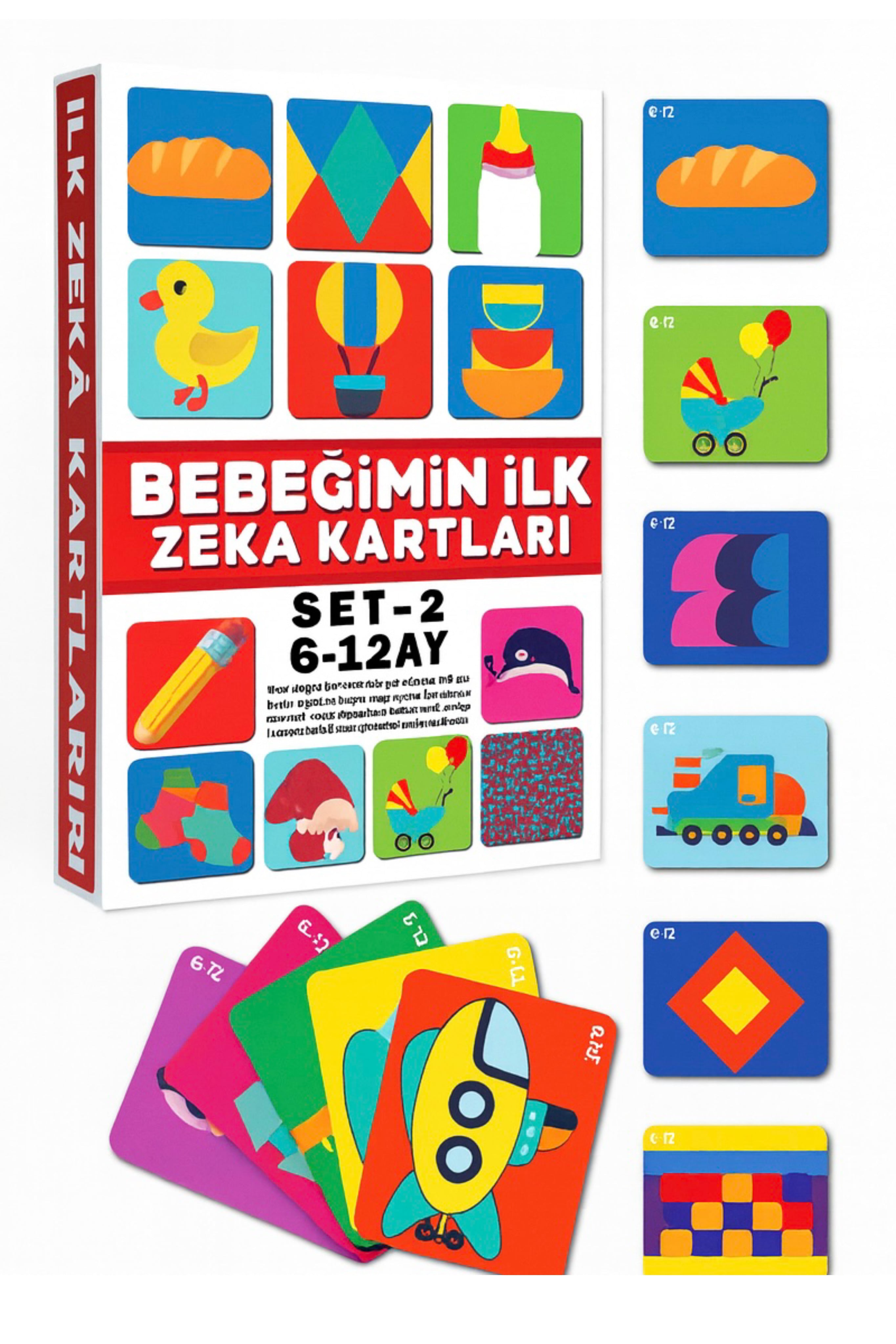 Eğitici Kartlar 6-12 Ay Erken Eğitim Zeka Kartı