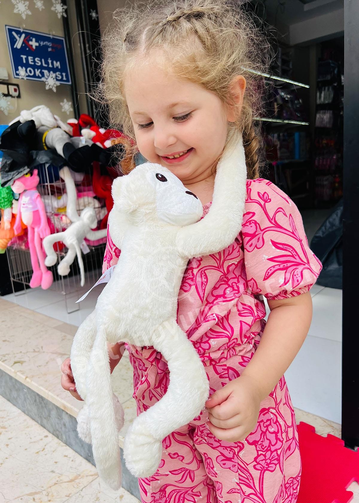 Peluş Maymun Elleri Yapışabilen Uyku ve Oyun Arkadaşı