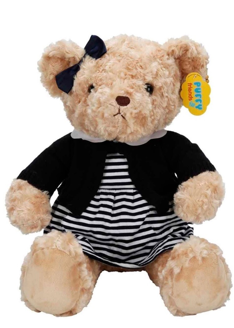 Kıyafetli Elbiseli Peluş Teddy Bear Ayı 37 Cm