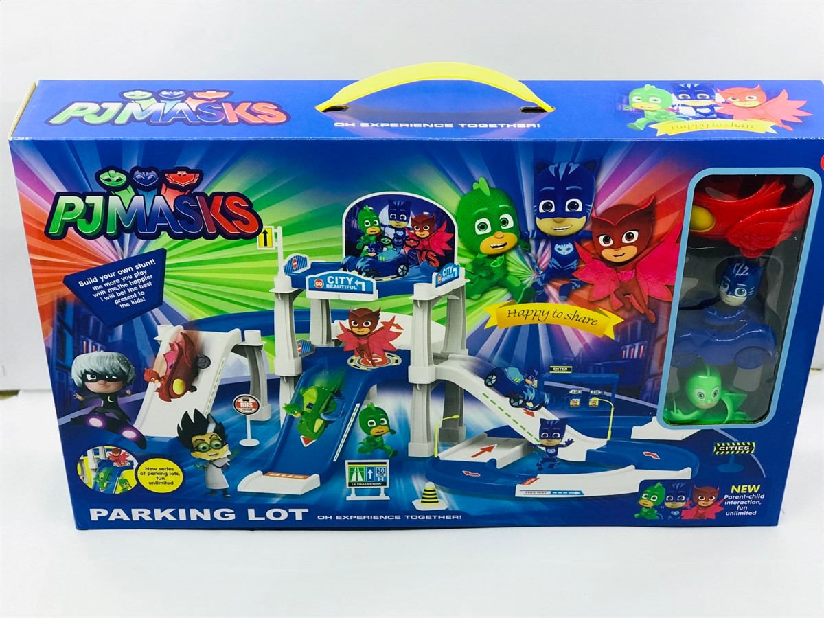 PjMasks PijaMaskeliler 3 Arabalı 3 Katlı Otopark Seti