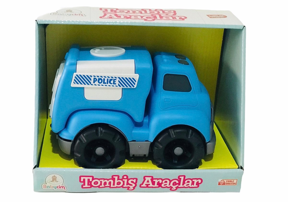 Babycim Sevimli Polis Kamyon Tombiş Şehrin Kamyonları
