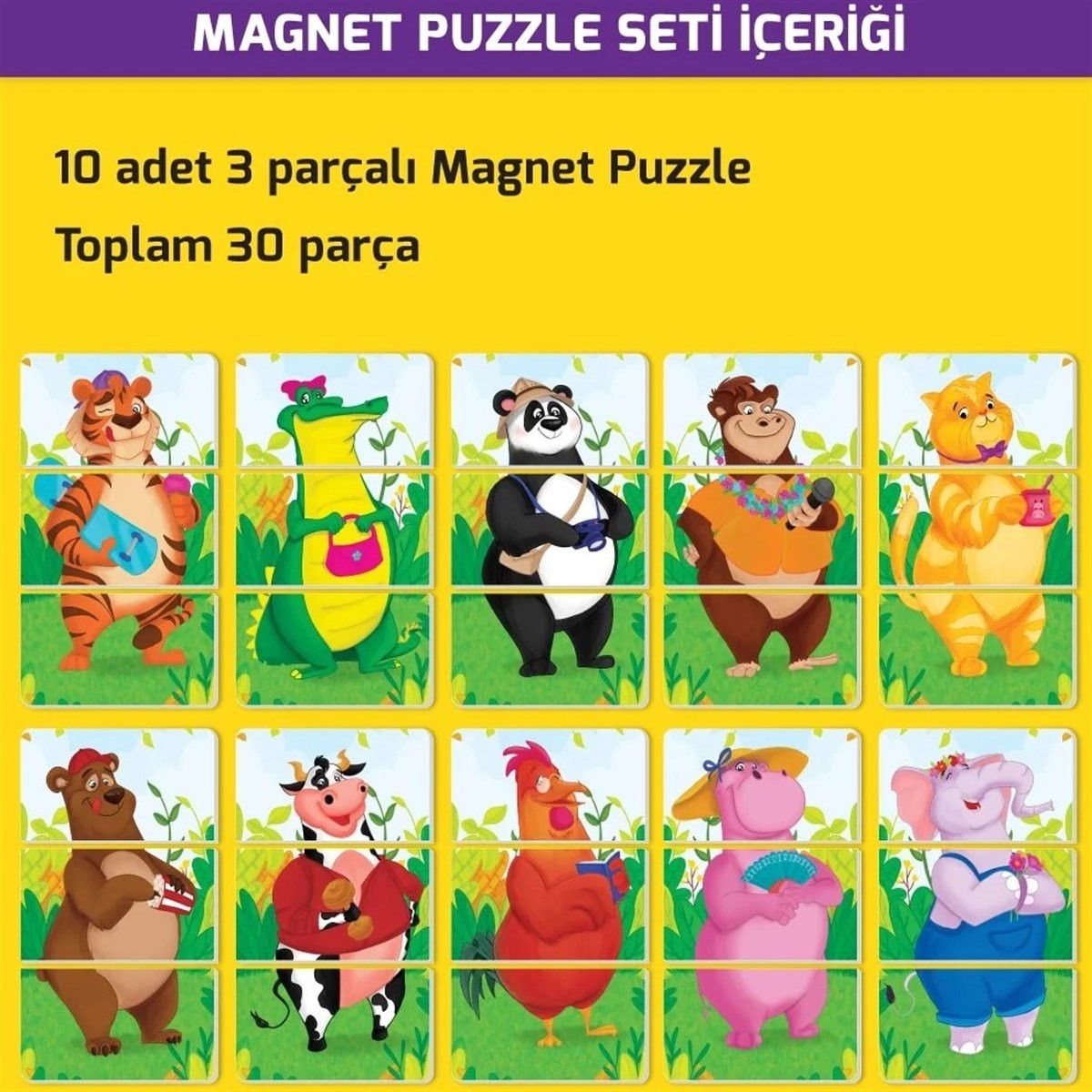 2+ Yaş Magnet Puzzle Dikkat Geliştiren Zeka Oyunu