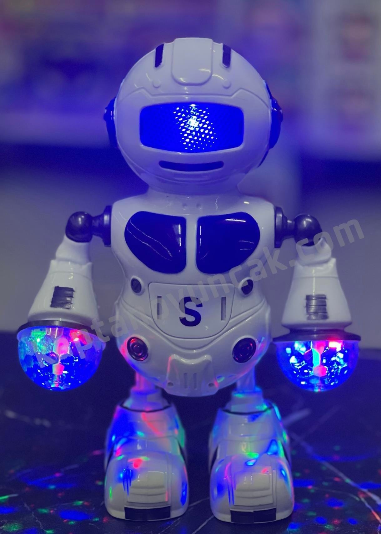 Dans Eden 360 Derece Dönebilen Sesli Işıklı Robot Oyun Seti