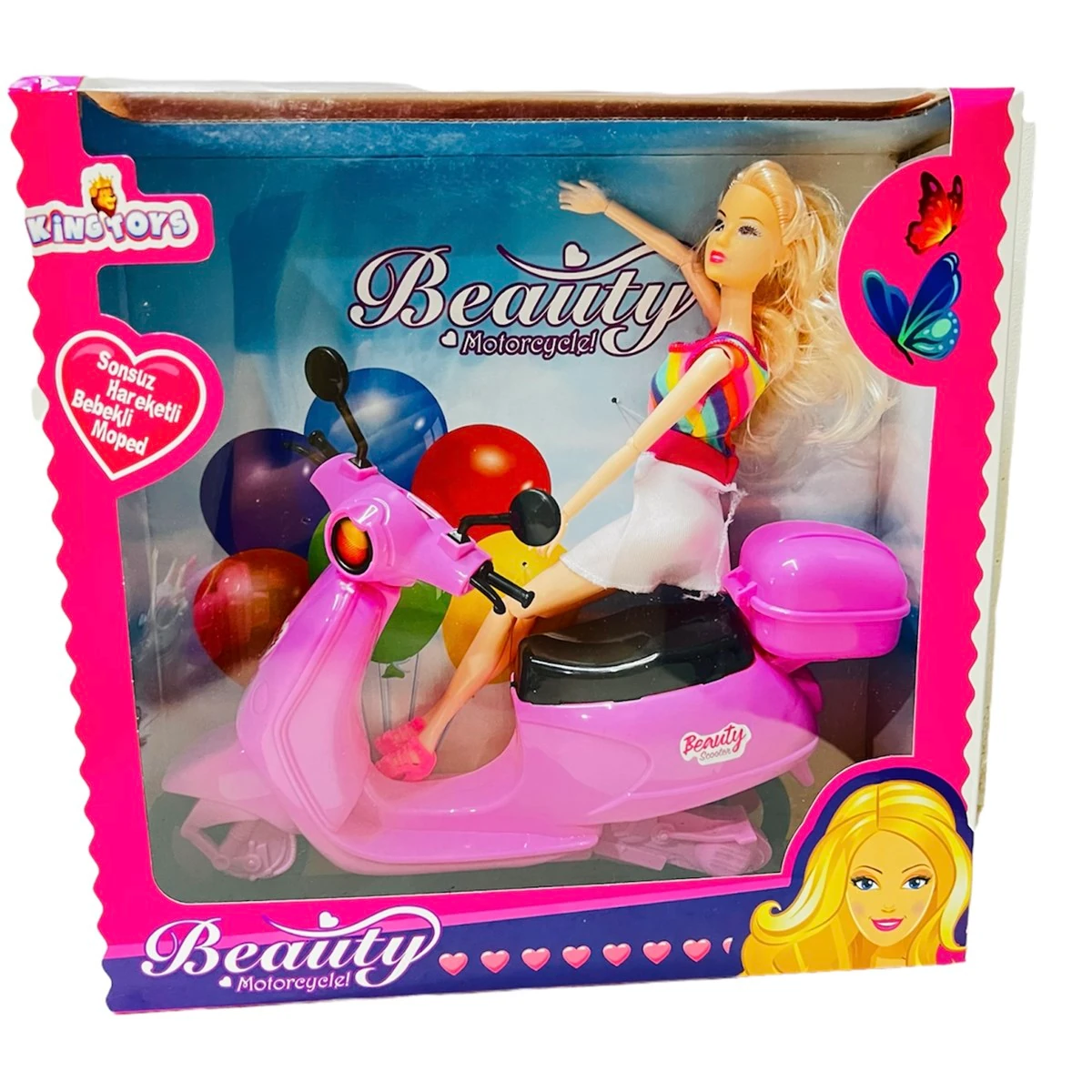 King Beauty Bebekli Scooter Oyuncak