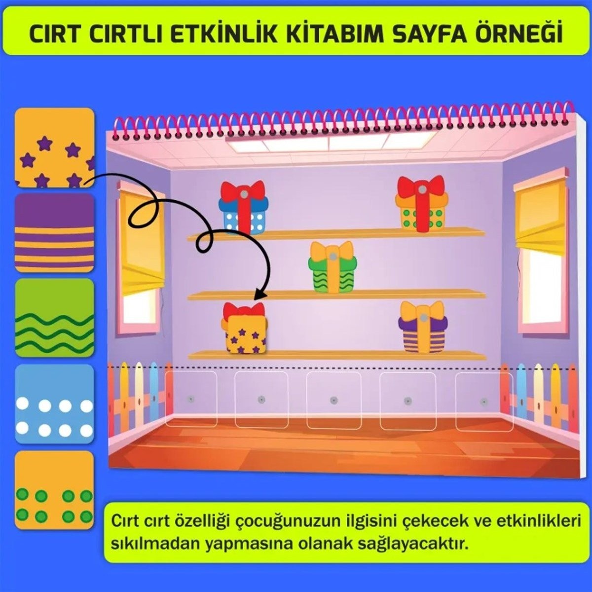 Konuşma ve Dikkati Geliştiren Cırt Cırtlı Etkinlik Kitabım: 2-4 yaş