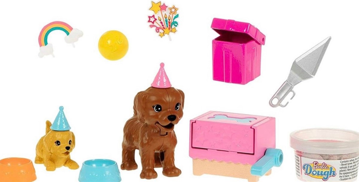 Barbie Bebek ve Köpek Partisi Oyun Seti