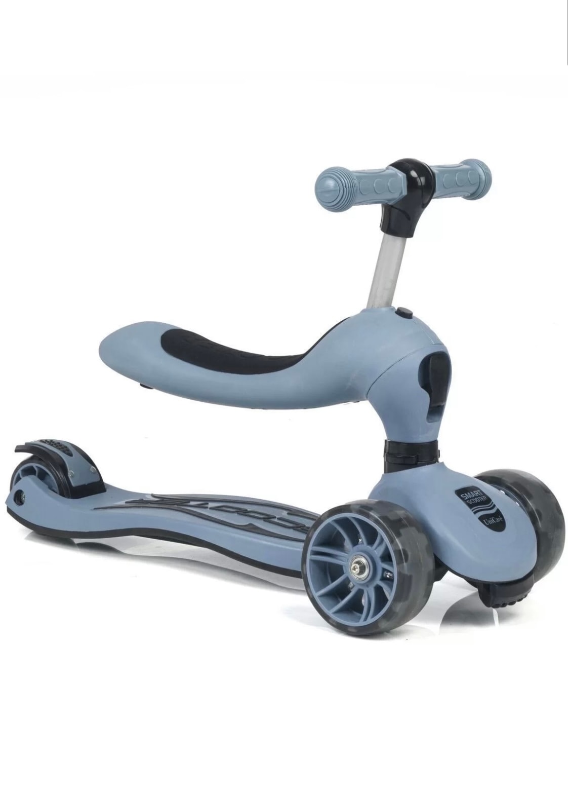 Smart Tekerlekleri Led Işıklı Oturaklı Scooter