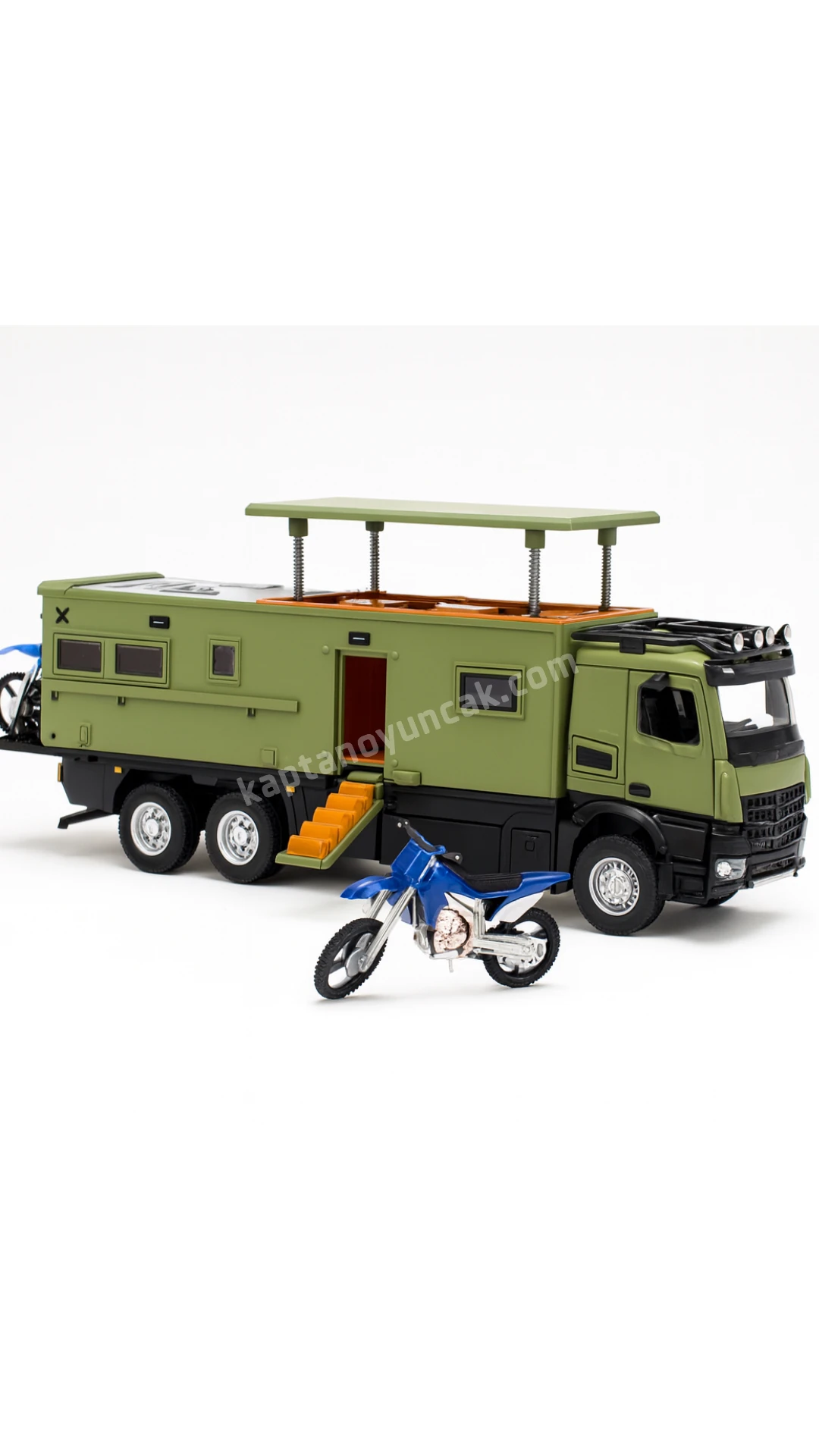 Çek Bırak Sesli Işıklı Metal Model Motorlu Karavan 
