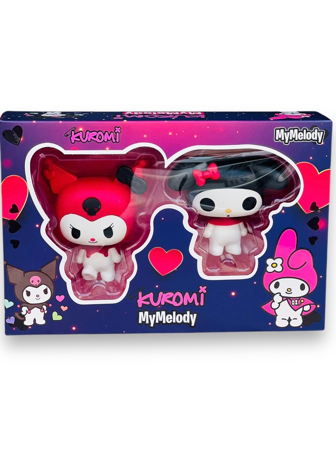 Kuromi ve MyMelody 2'li Figür Oyuncak Seti