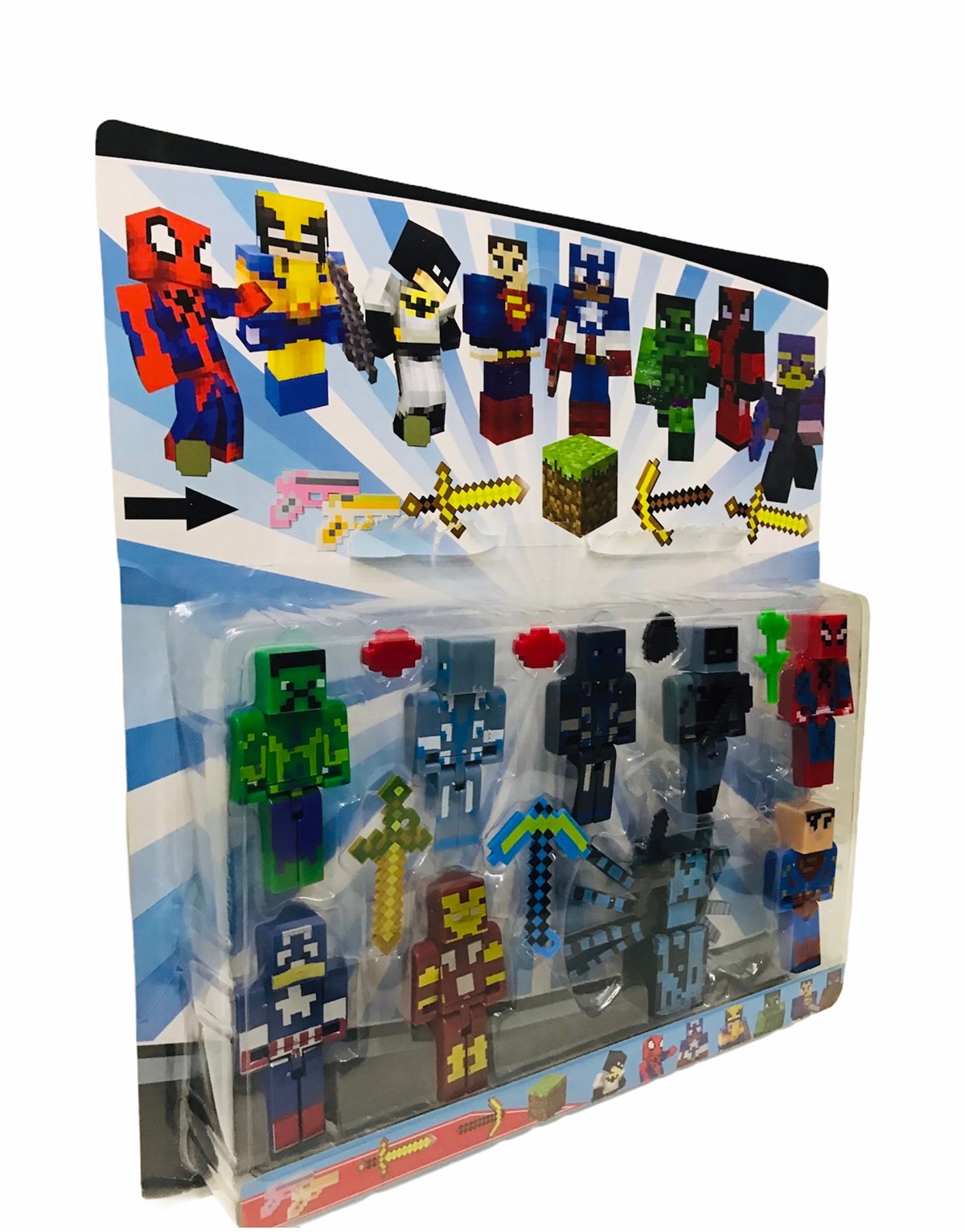 Minecraft Süper Kahramanlar Avengers 9 Figür Oyuncak