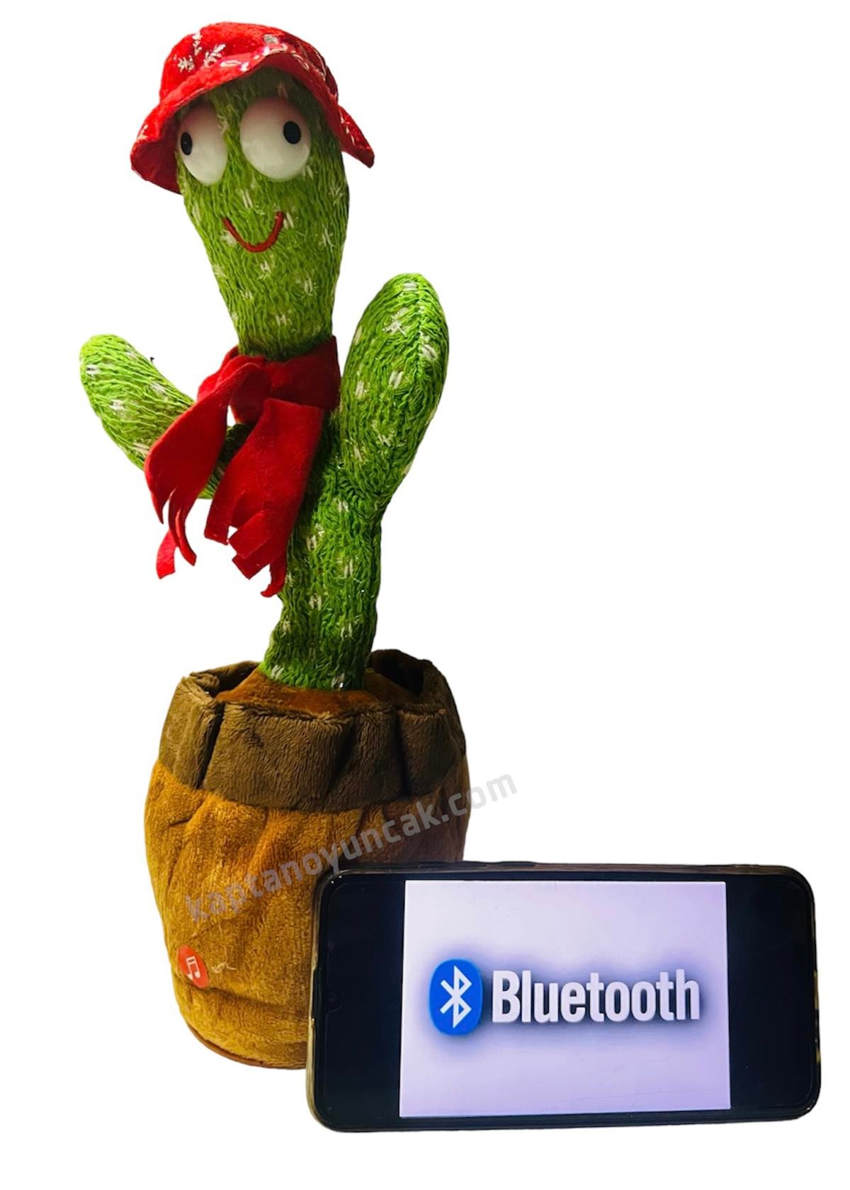 Dans Eden Ses Taklidi Yapan Şarjlı Bluetooth Kaktüs Oyuncak