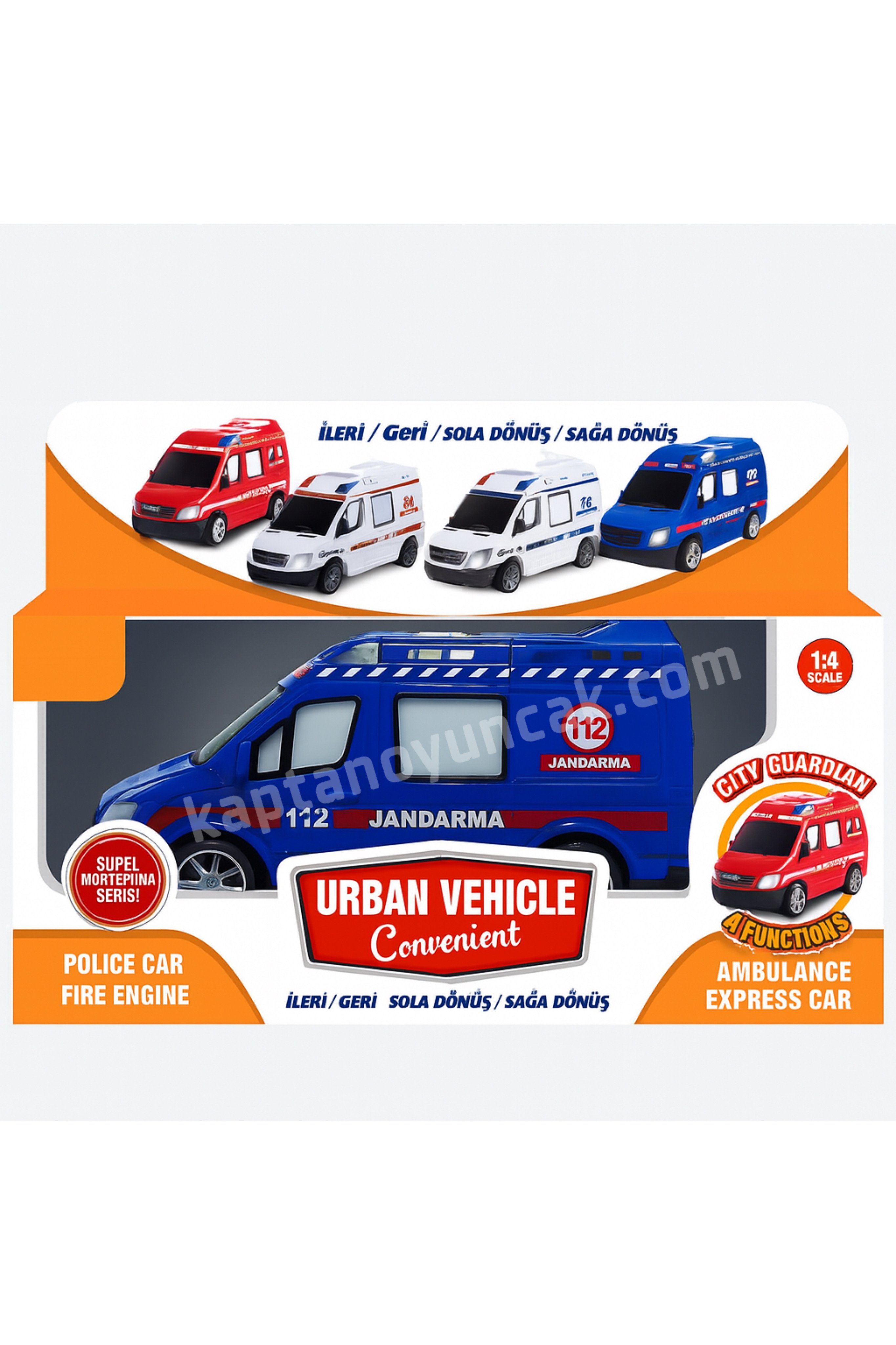 Uzaktan Kumandalı İlk Yardım İtfaiye Araba