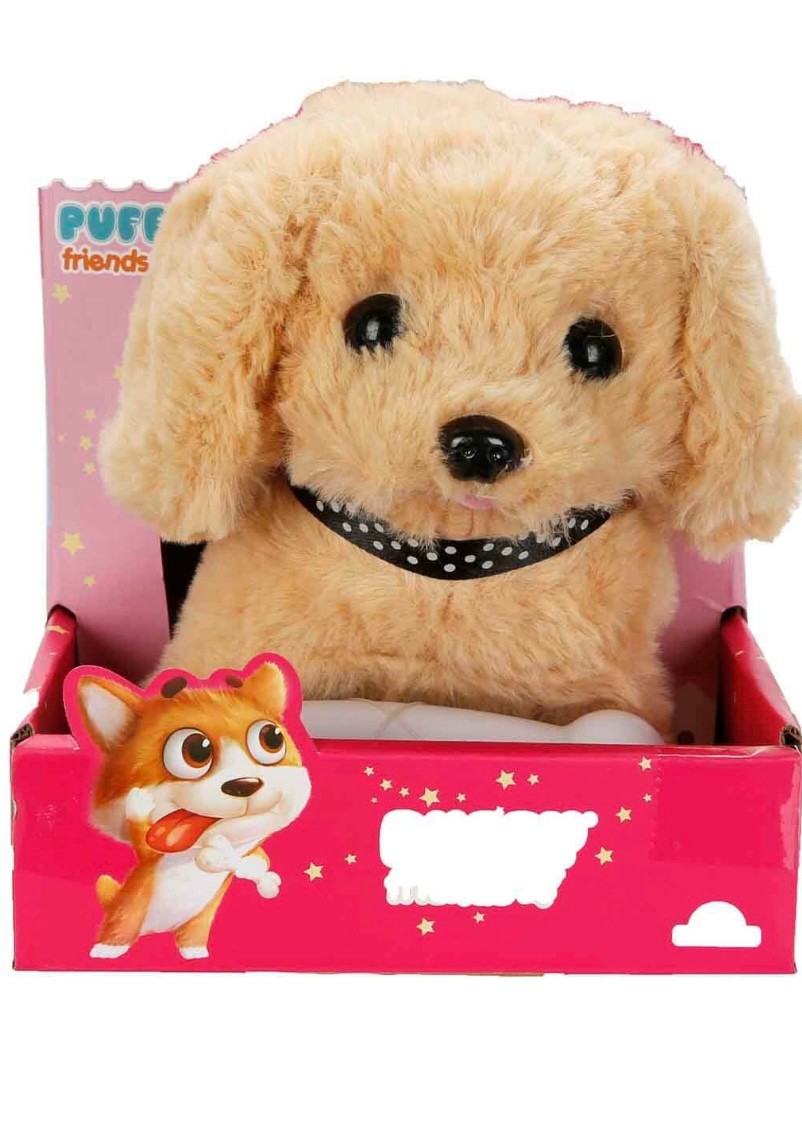 Sesli ve Hareketli Kahverengi Peluş Köpek