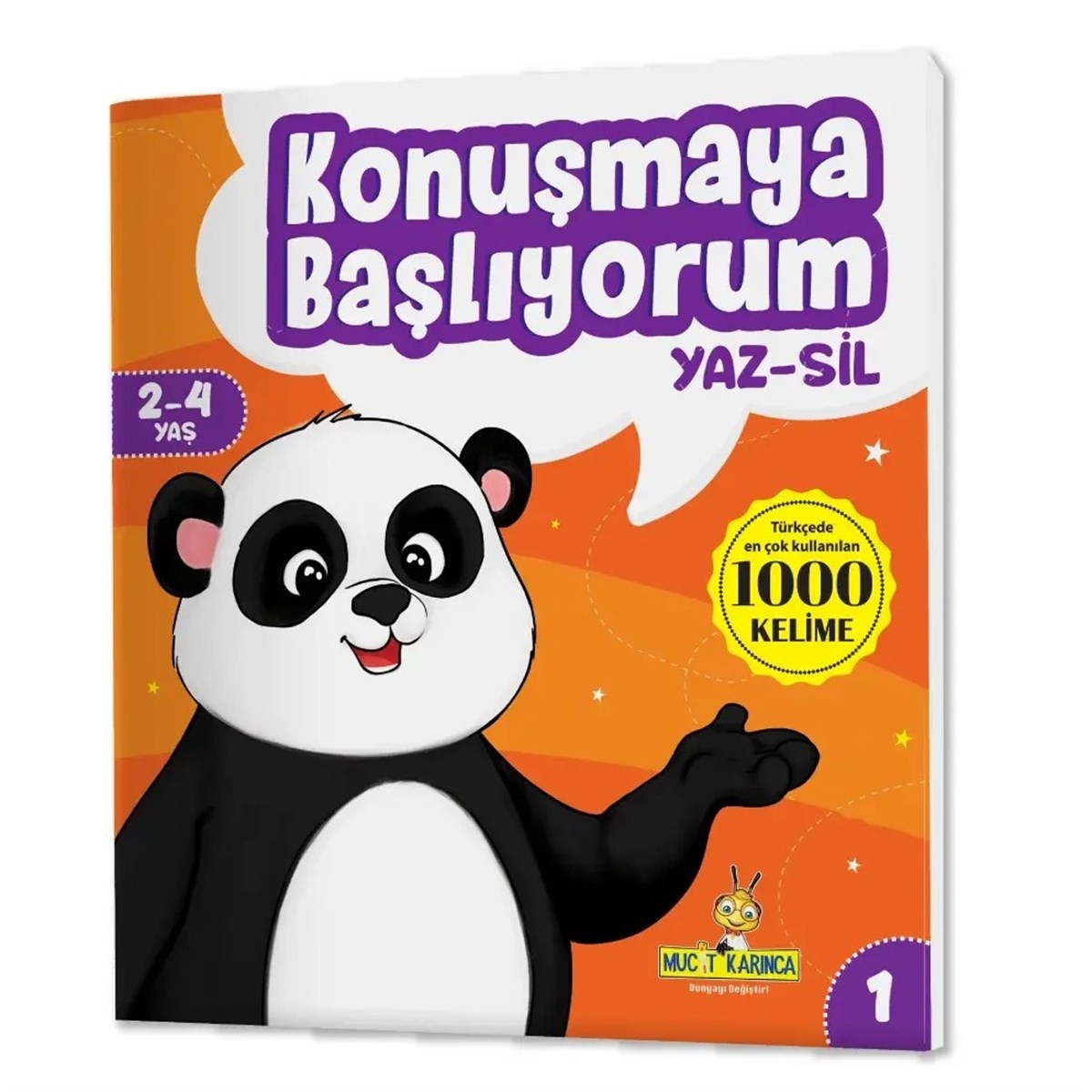 Konuşmaya Başlıyorum Serisi YAZ-SİL Kitaplar (Türkçede En Çok Kullanılan 1000 Kelime)