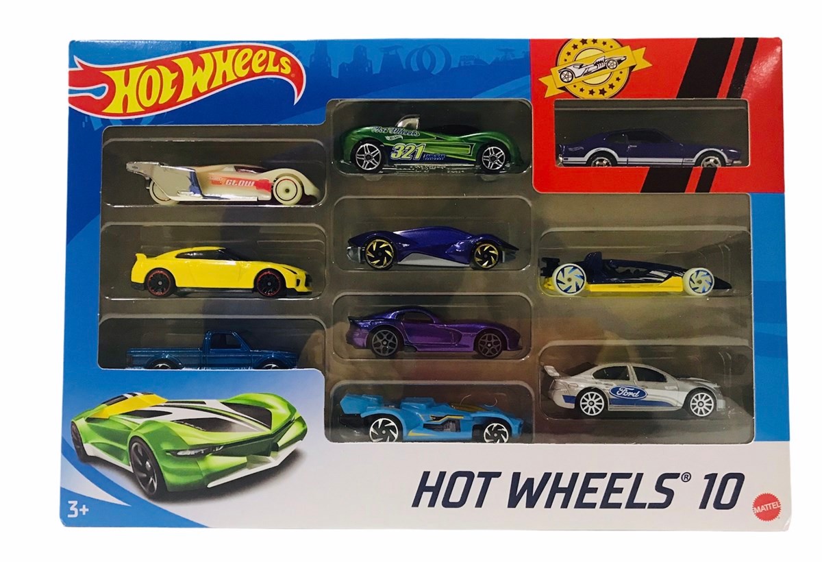Hot Wheels 10 lu Onlu Metal Araba Seti