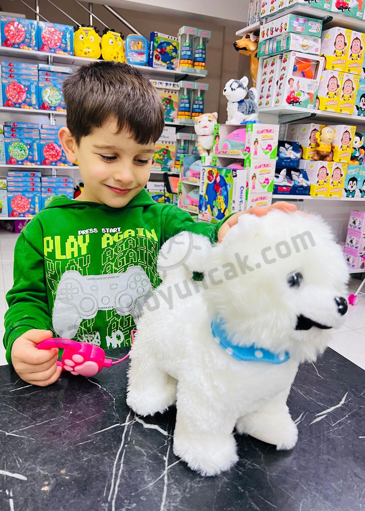 Tasmalı Dil Çıkartan Sesli Hareketli Süslü Köpek