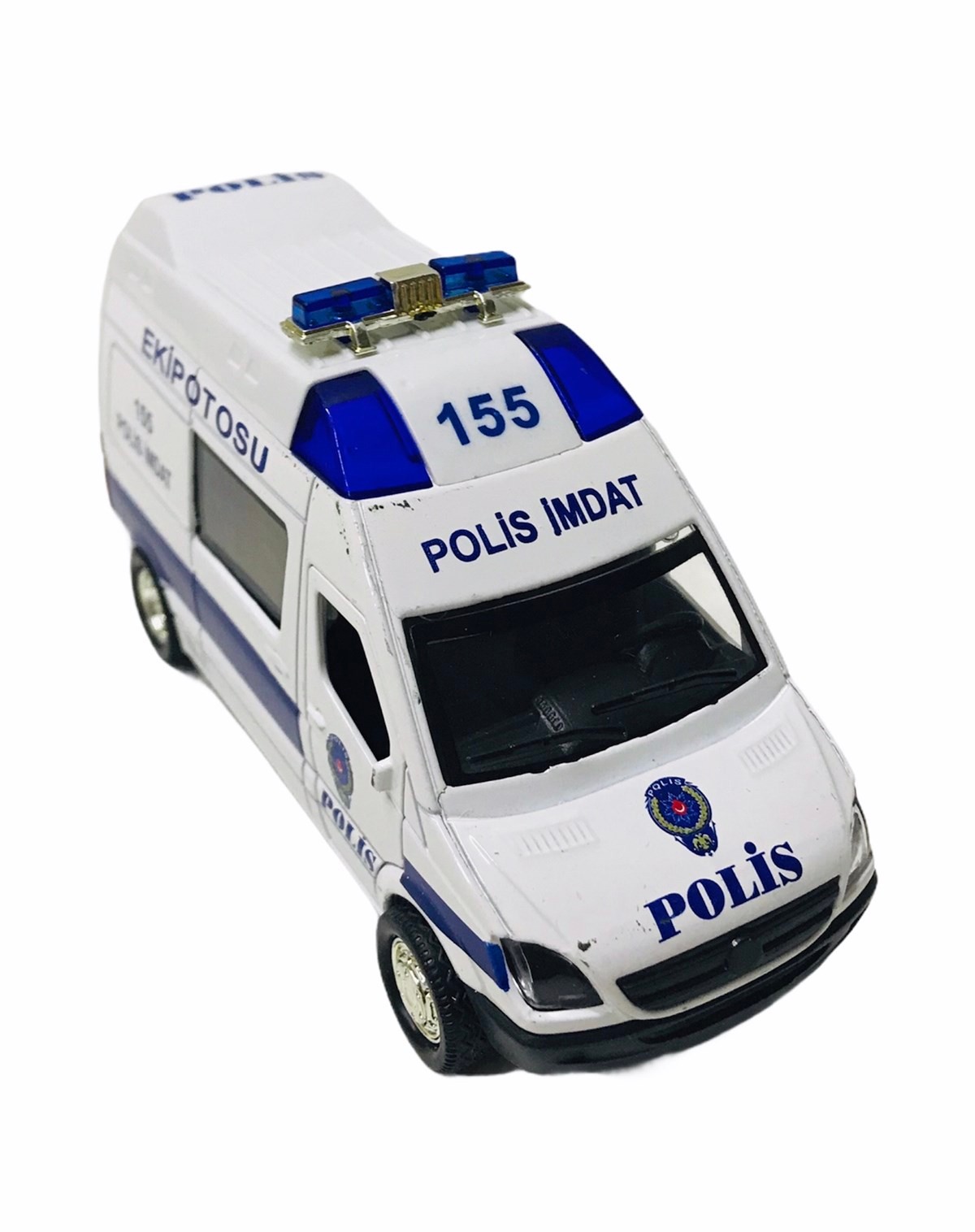 Birlik Sesli Işıklı Metal Çek Bırak Polis Araba