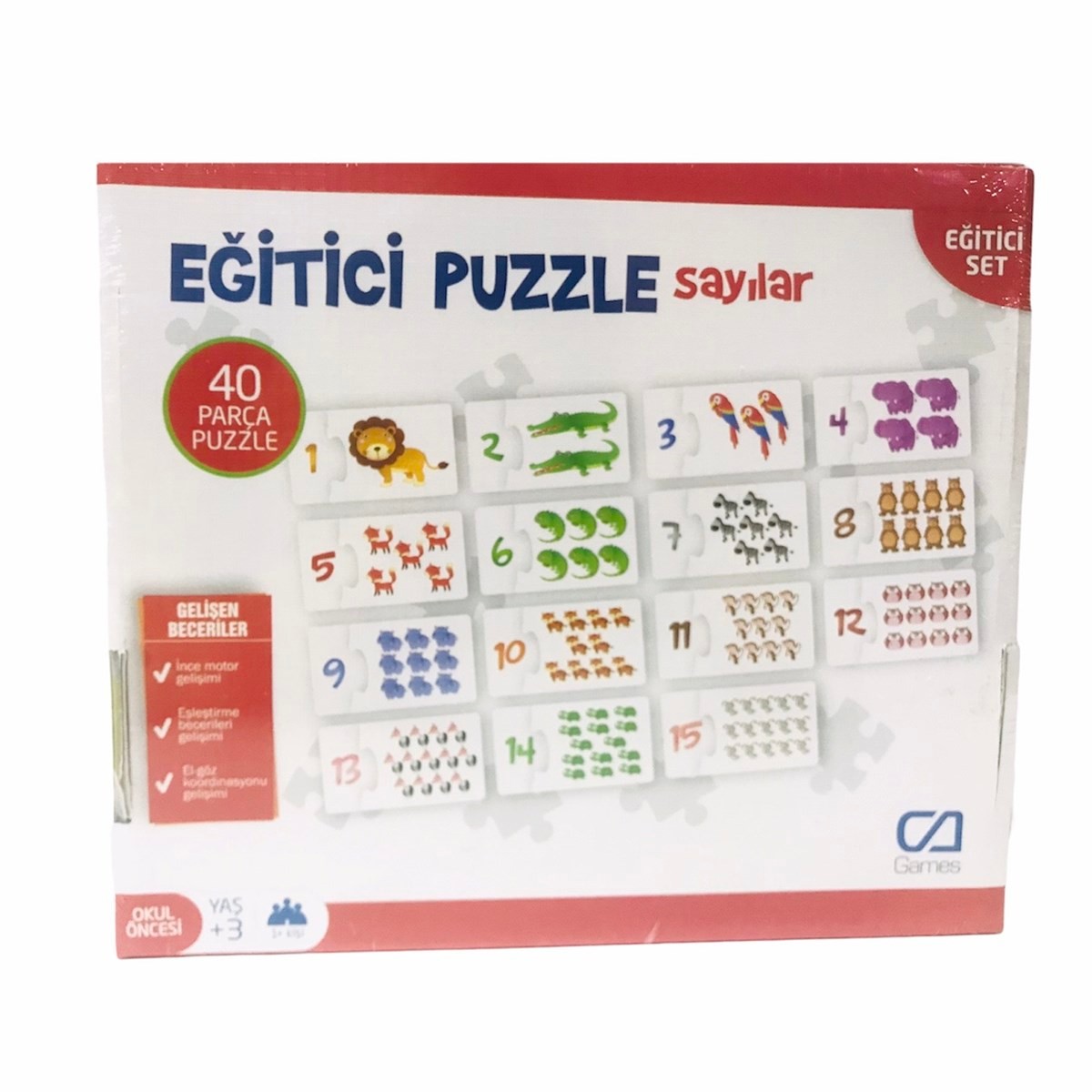 Eğitici Puzzle Sayılar 40 Parça