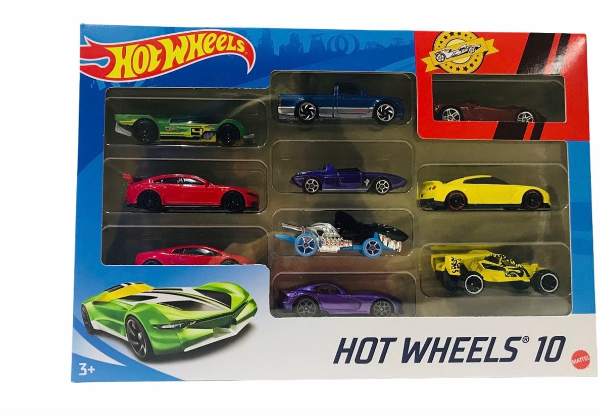 Hot Wheels 10 lu Onlu Metal Araba Seti