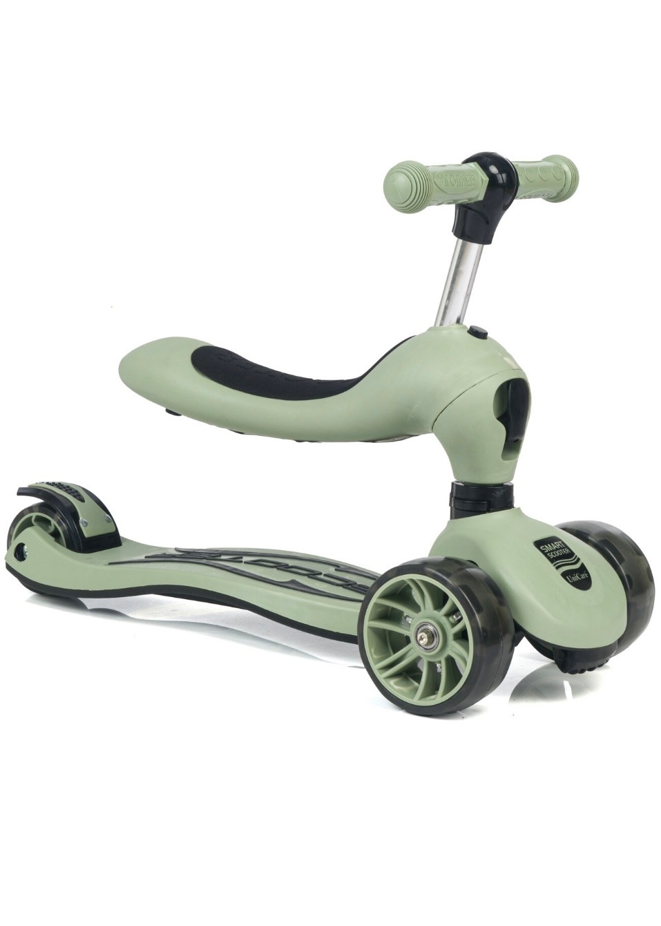 Smart Tekerlekleri Led Işıklı Oturaklı Scooter