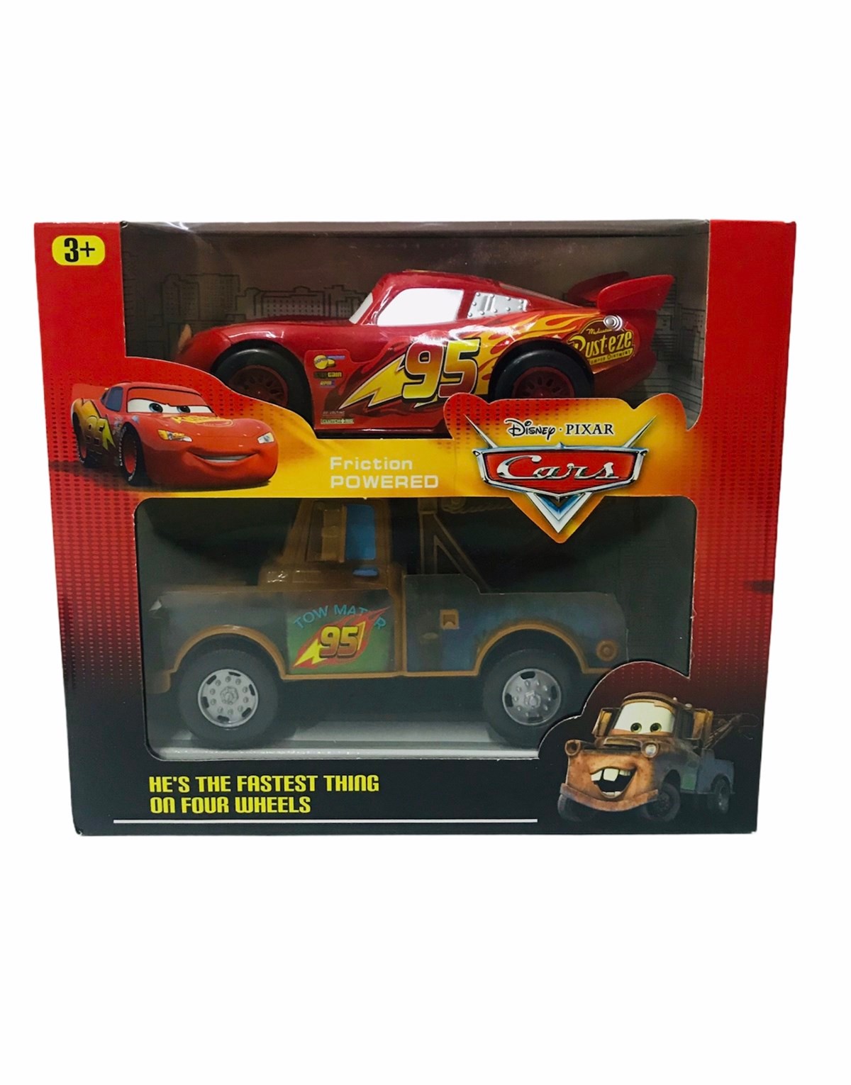 Cars Şimşek Mcqueen Tow Mater 2li Araba Seti