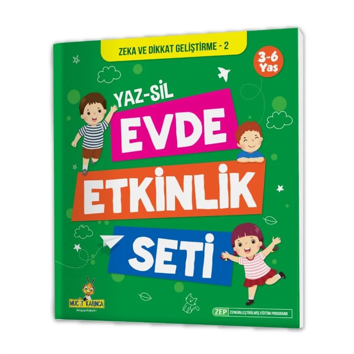 3-6 Yaş Evde Etkinlik Seti (Çizgi Çalışmaları, Sayılar, Geometrik Şekiller, Mantık Soruları, Dikkat Geliştirme)