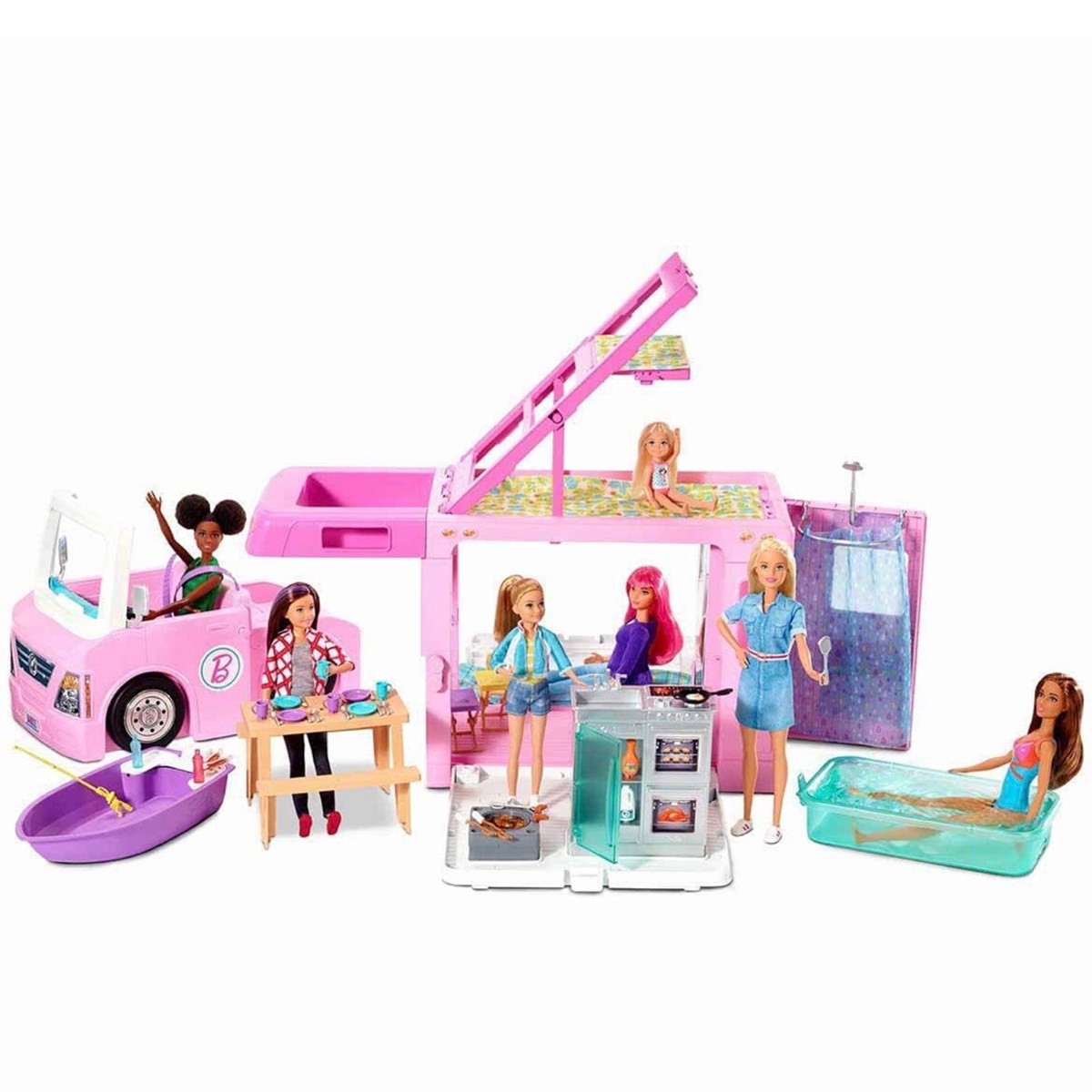 Mattel Barbie'nin Üçü Bir Arada Rüya Karavanı GHL9