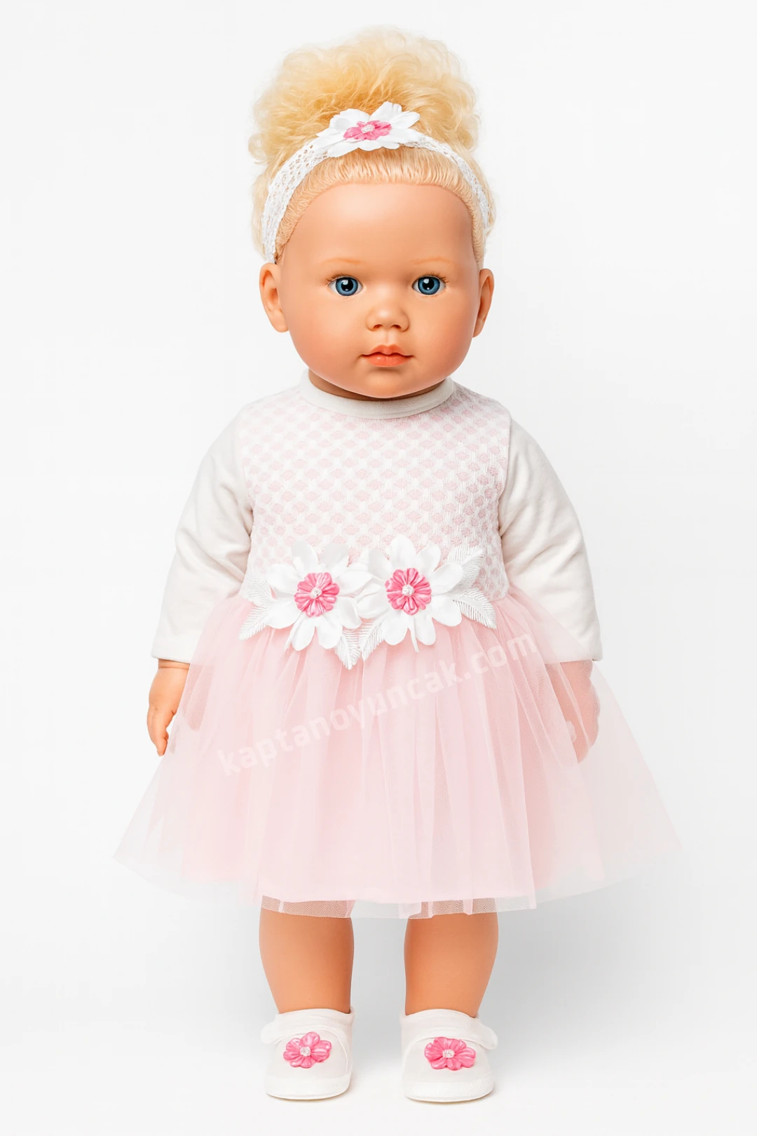 Özel Kıyafetli Türkçe Konuşan Sesli Azra Bebek 60 Cm Sarı Saçlı