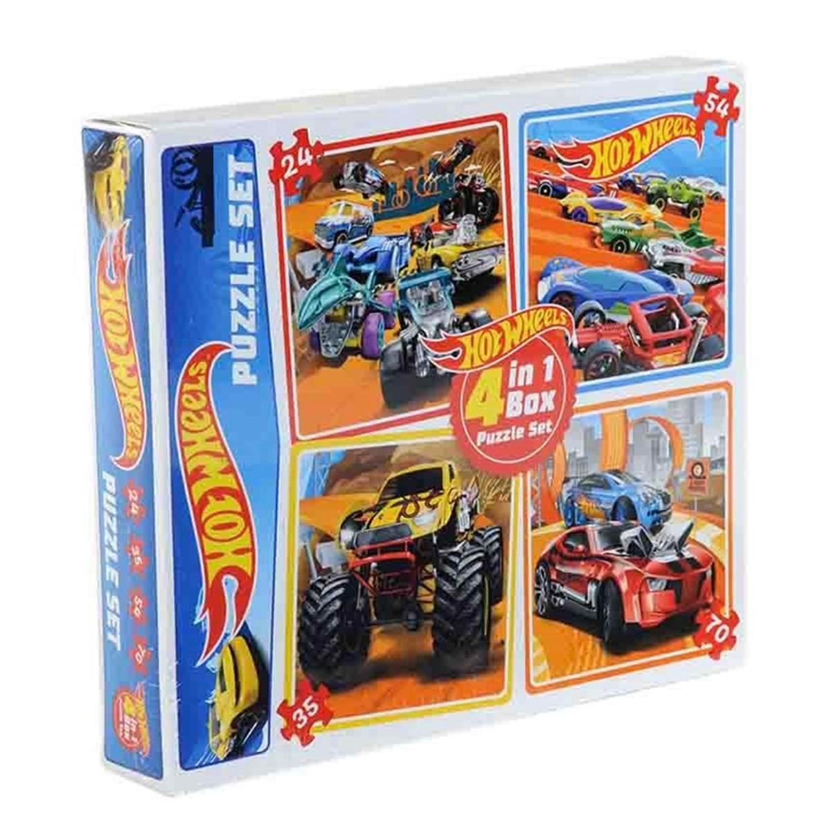 Hot Wheels 4ü 1 Arada Puzzle Set