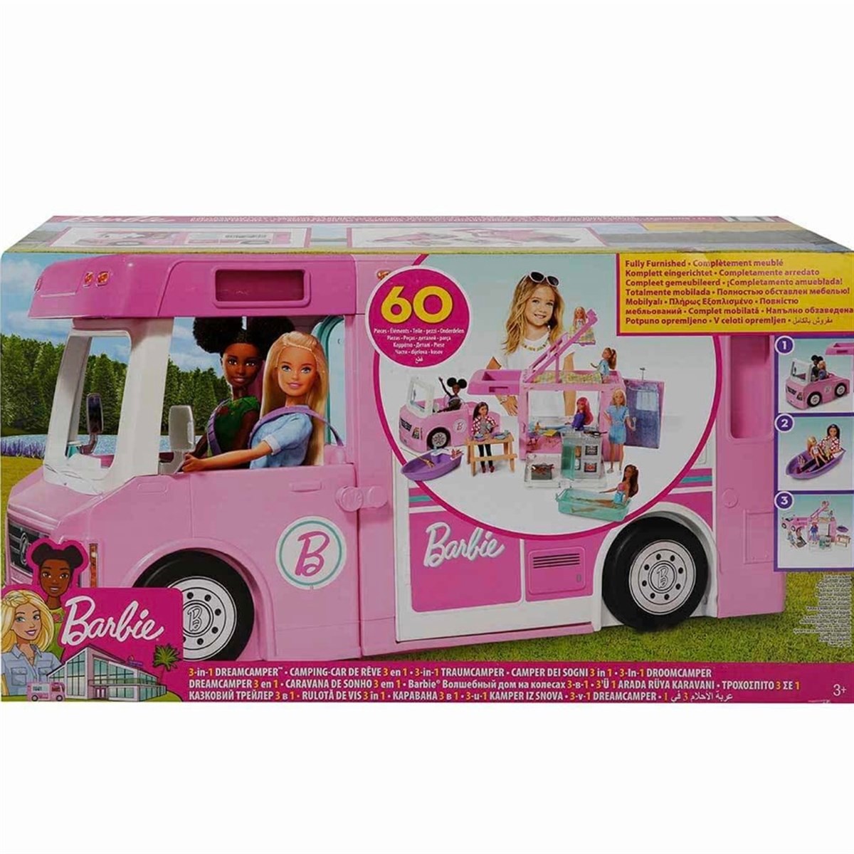 Mattel Barbie'nin Üçü Bir Arada Rüya Karavanı GHL9