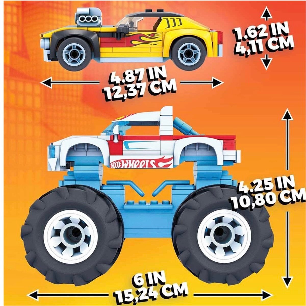 Hot Wheels Mega Construx İkili Yarış Paketi