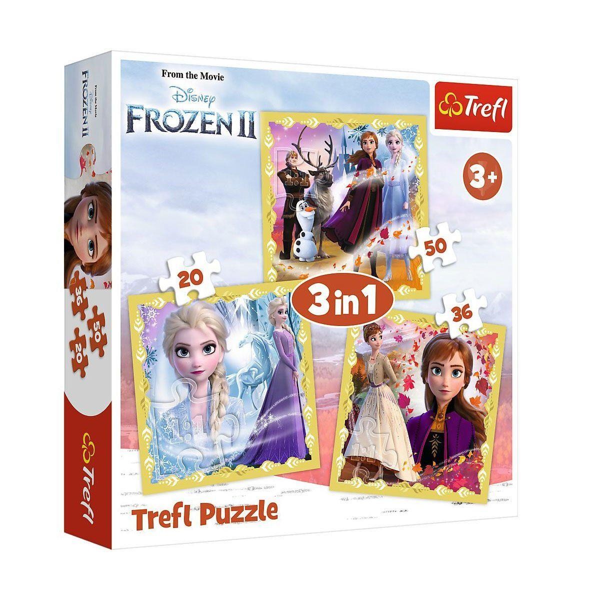 Disney Frozen 3 ü 1 Arada Puzzle 106 Parça