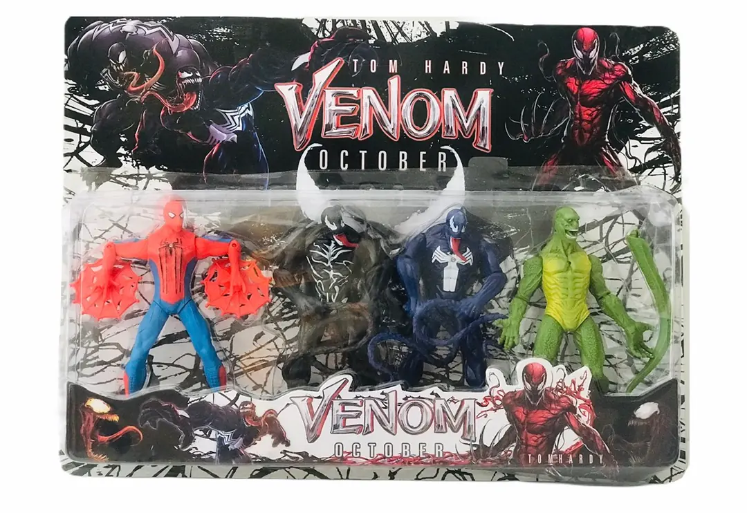 Venom Örümcek Adam Wenom 4 lü Set - Kaptan Oyuncak