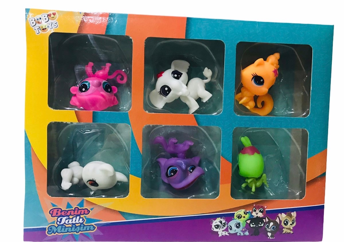 Bobotoys Neşeli Miniş Ailem 6 lı Miniş Ailesi Oyuncak
