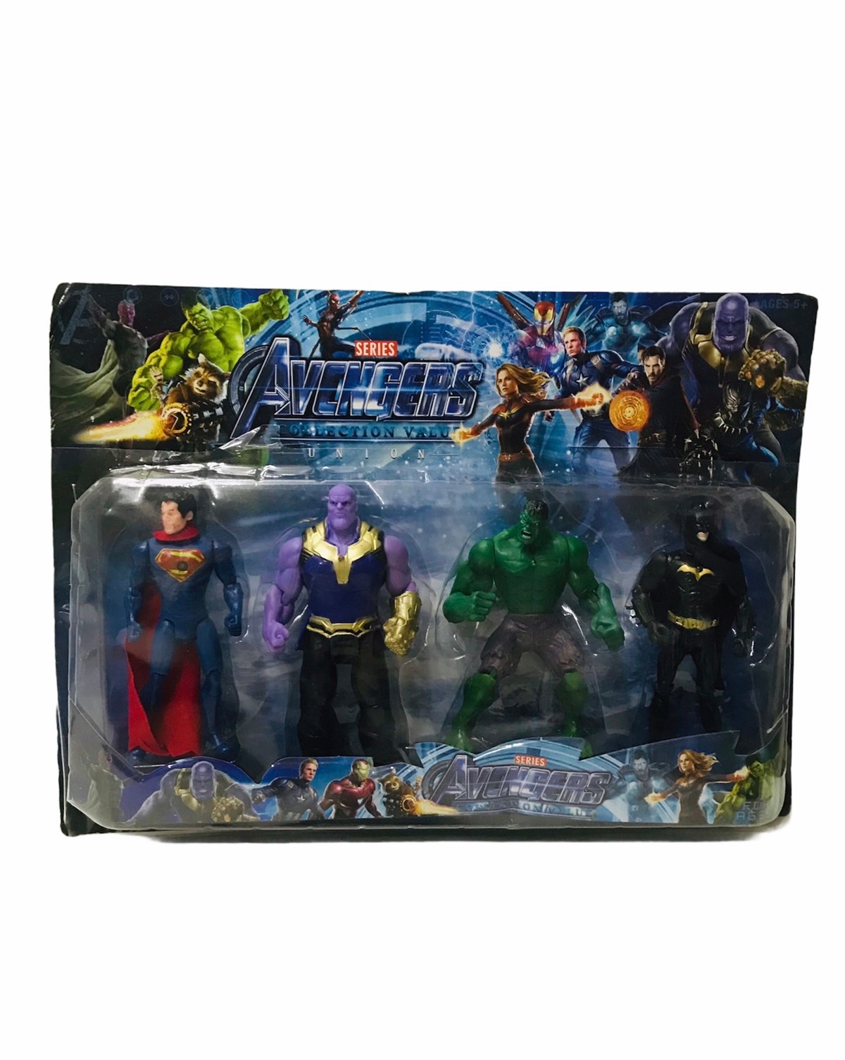 Avengers Süper Kahramanlar Süperman Thanos Hulk Batman 4lü Işıklı Oyuncak - Süper Kahramanlar