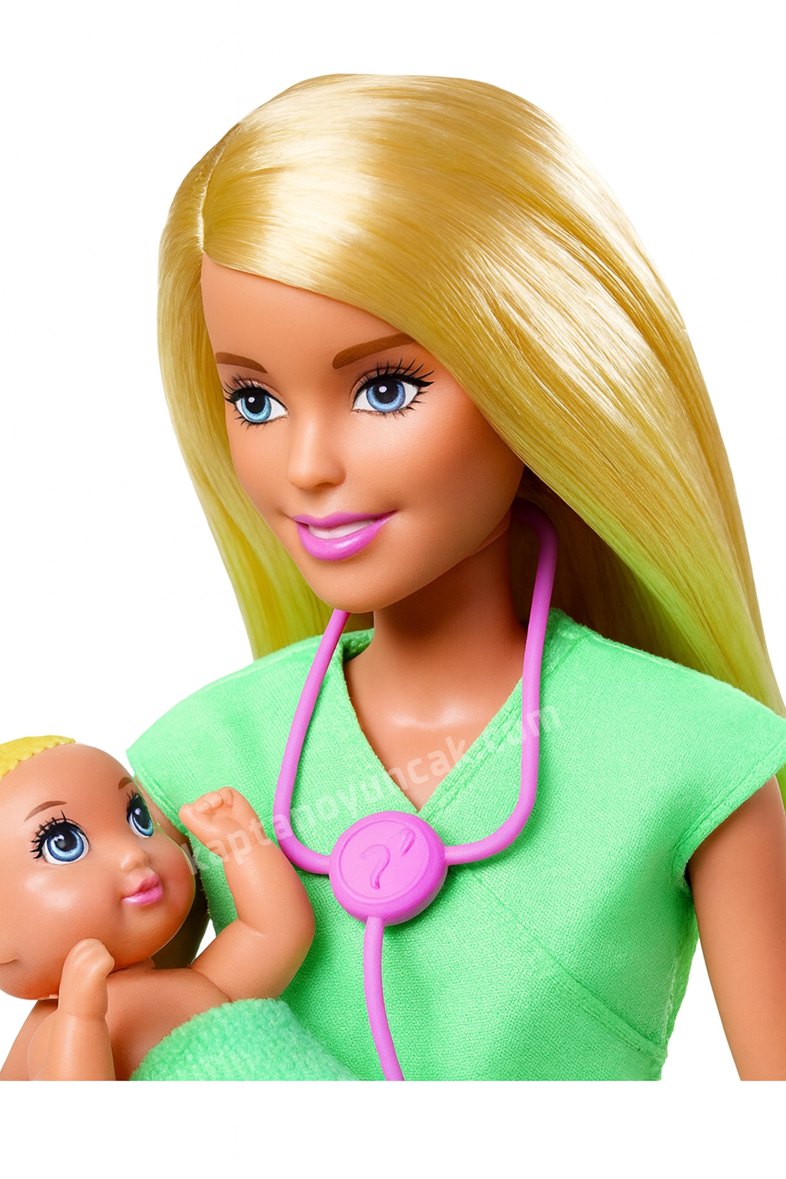 Barbie ve Meslekleri Oyun Seti Bebek Doktoru Sarı Saçlı GKH23