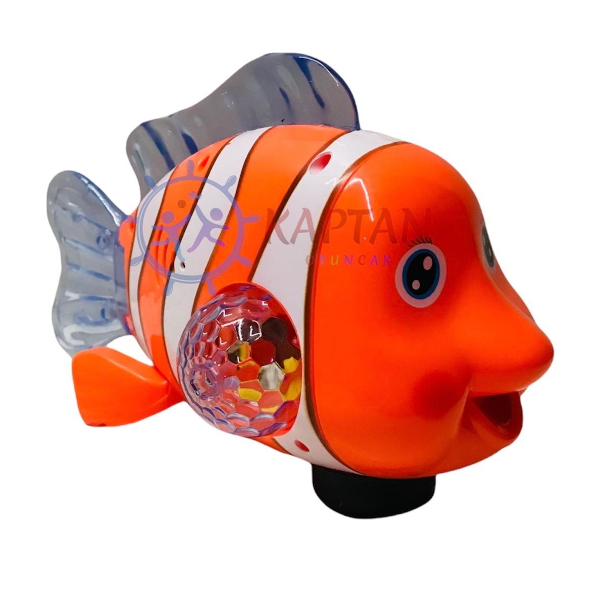 Hareketli Yürüyen Balık Oyuncak - Müzikli 3D Işıklı