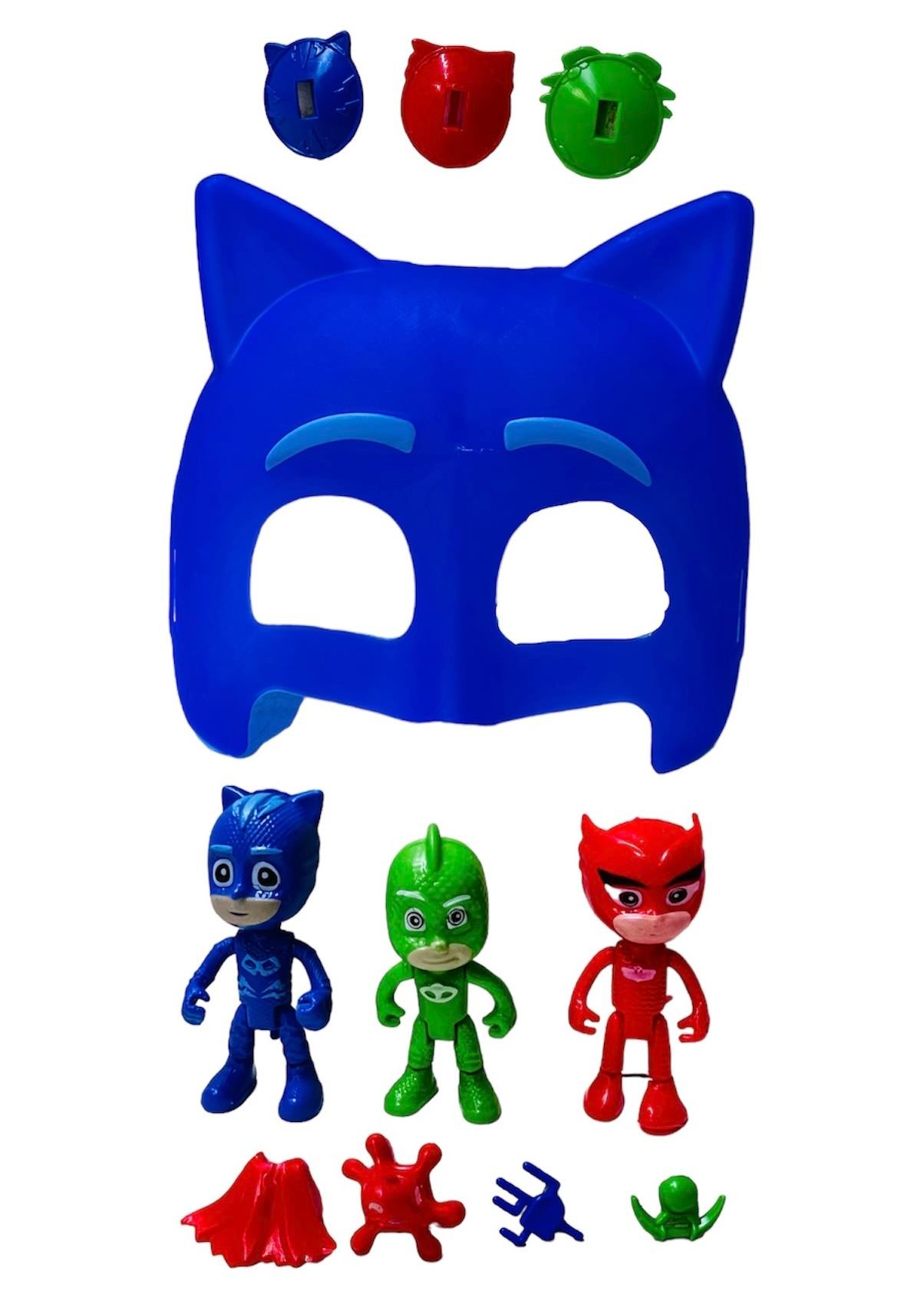 Pjmaskeliler 3'lü Figür Karakter Kedi Maskeli Oyun Seti