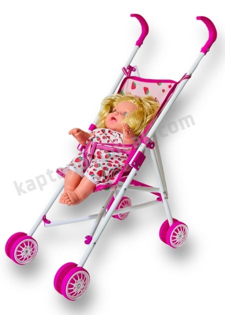 Metal Katlanabilir Baston Puset Bebek Hediyeli